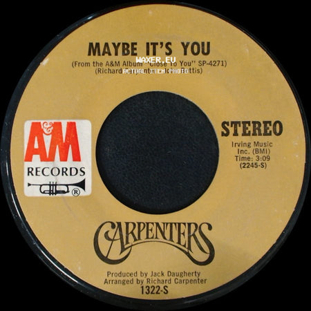 Carpenters - Hurting Each Other / Maybe It's You side B