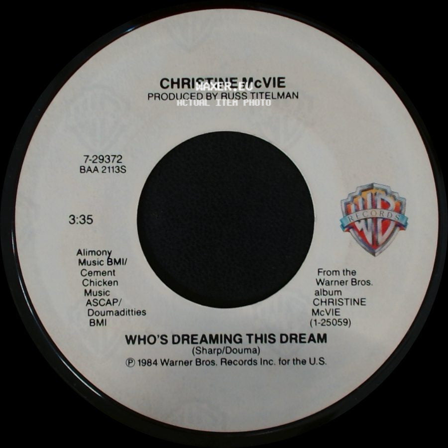 Christine Mcvie - Got A Hold On Me / Who's Dreaming This Dream side B