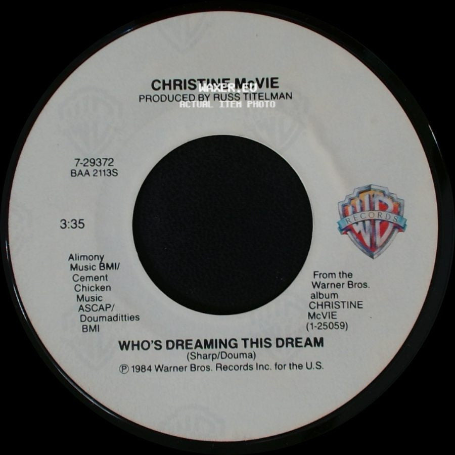 Christine Mcvie - Got A Hold On Me / Who's Dreaming This Dream side B