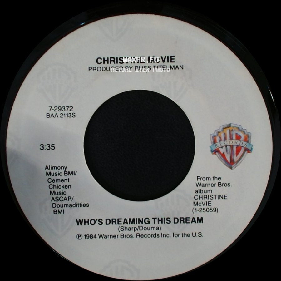 Christine Mcvie - Got A Hold On Me / Who's Dreaming This Dream side B