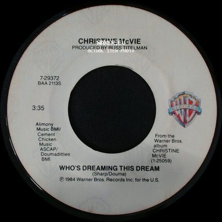 Christine Mcvie - Who's Dreaming This Dream / Got A Hold On Me side A