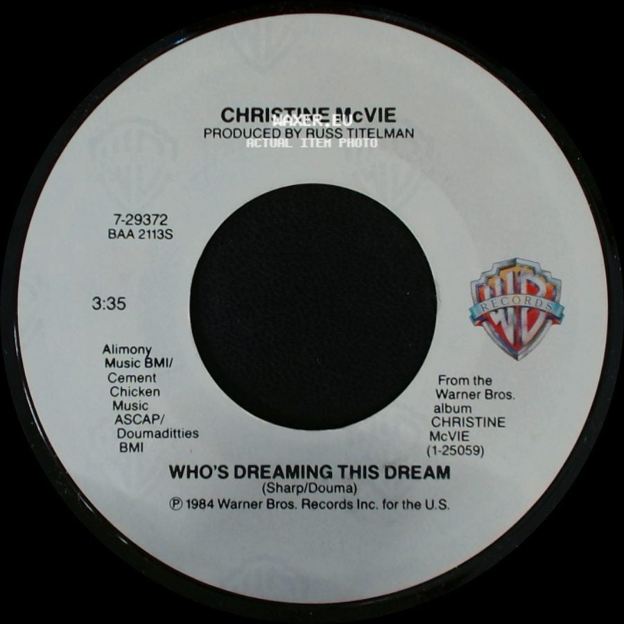Christine Mcvie - Got A Hold On Me / Who's Dreaming This Dream side B
