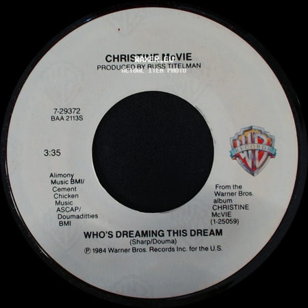 Christine Mcvie - Who's Dreaming This Dream / Got A Hold On Me side A