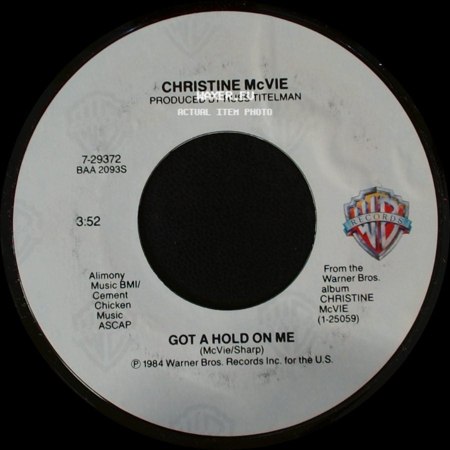 Christine Mcvie - Who's Dreaming This Dream / Got A Hold On Me side B