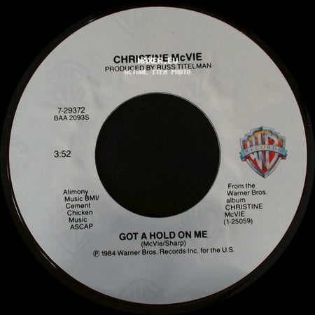 Christine Mcvie - Who's Dreaming This Dream / Got A Hold On Me side B