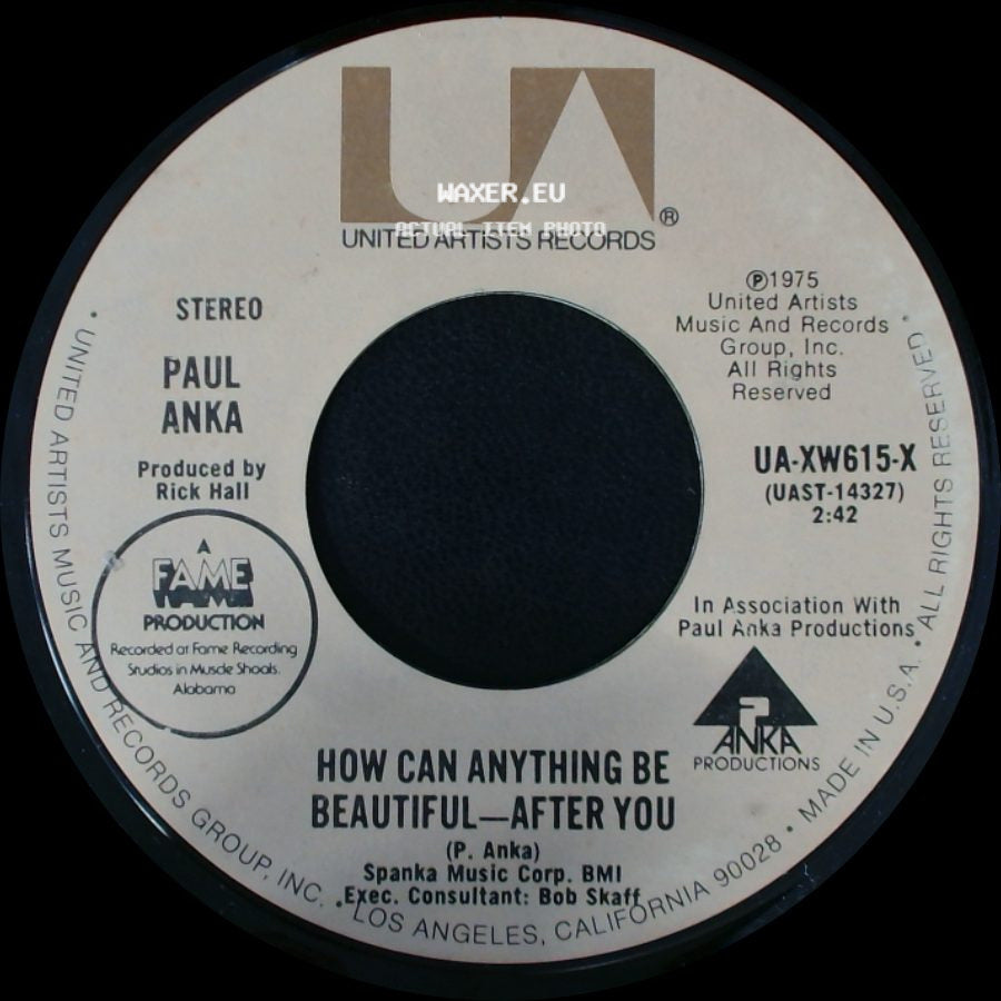 Paul Anka - How Can Anything Be Beautiful - After You / I Don't Like To Sleep Alone side A