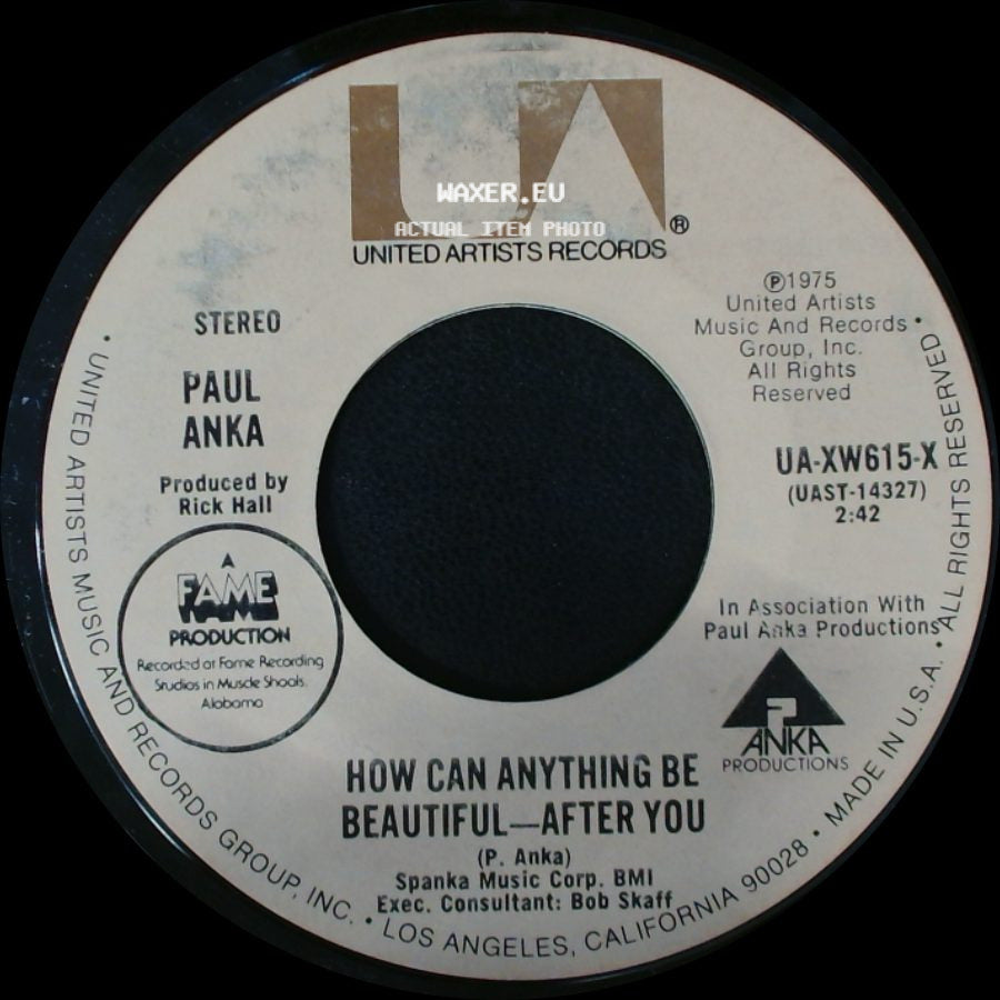 Paul Anka - How Can Anything Be Beautiful—After You / I Don't Like To Sleep Alone side A