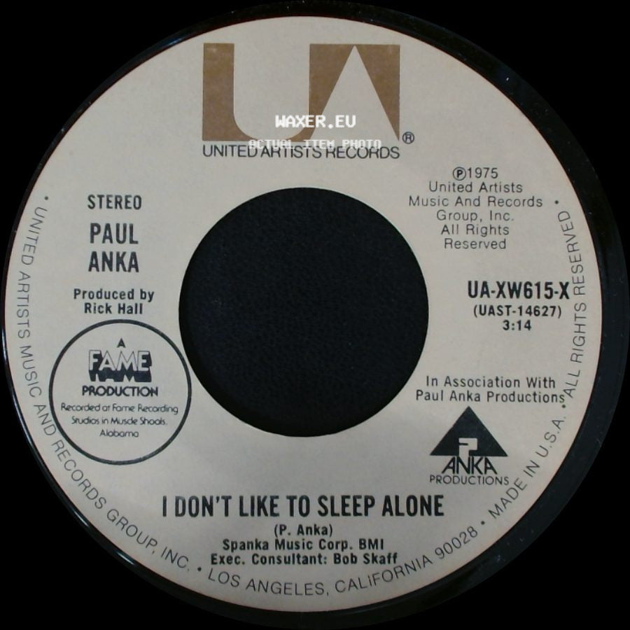 Paul Anka - How Can Anything Be Beautiful—After You / I Don't Like To Sleep Alone side B