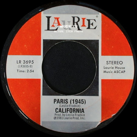 California - Summer Fun Medley / Paris (1945) California side B