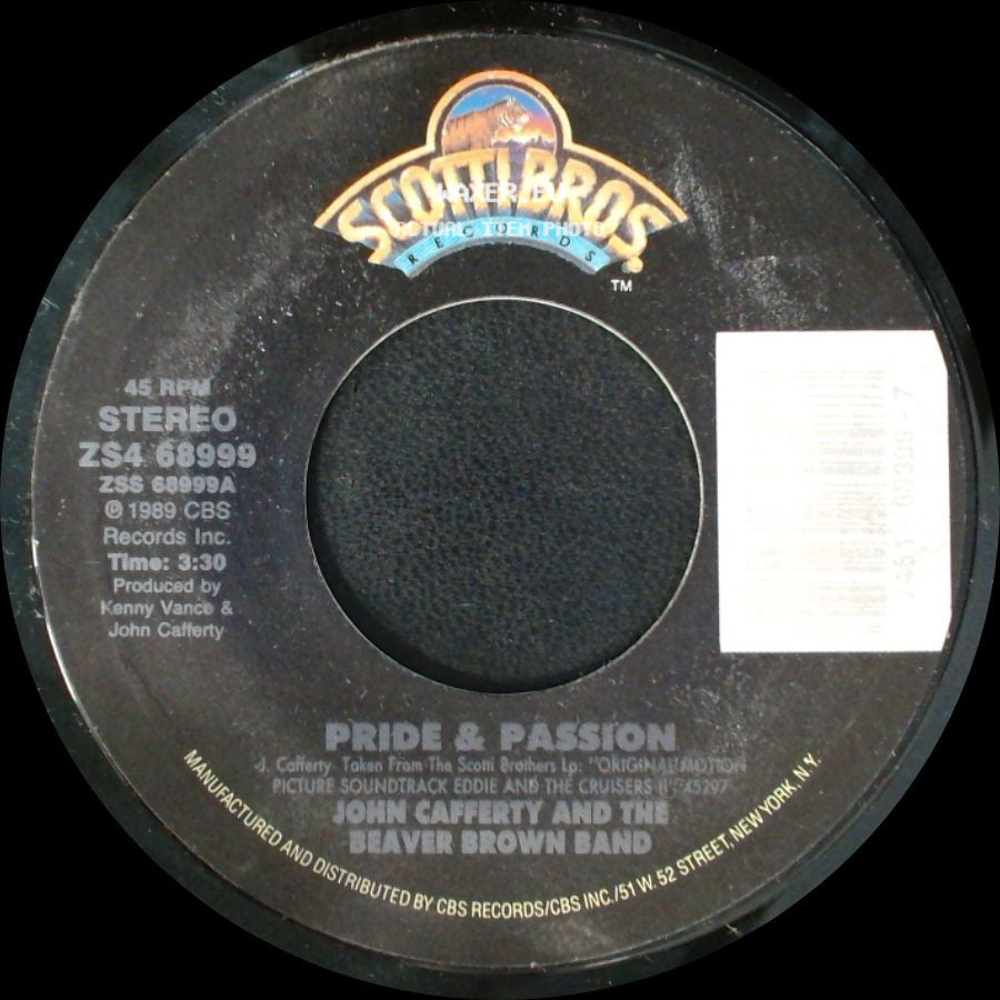 John Cafferty And The Beaver Brown Band - Heat Of The Night / Pride & Passion side B