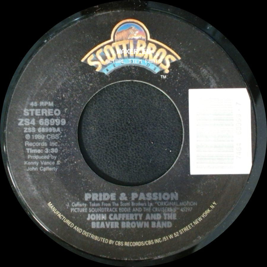 John Cafferty And The Beaver Brown Band - Pride & Passion / Heat Of The Night side A