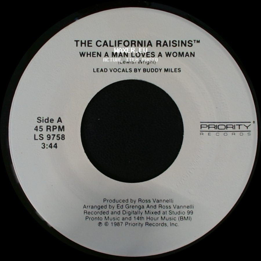 The California Raisins™ - When A Man Loves A Woman / Sweet, Delicious & Marvelous side A