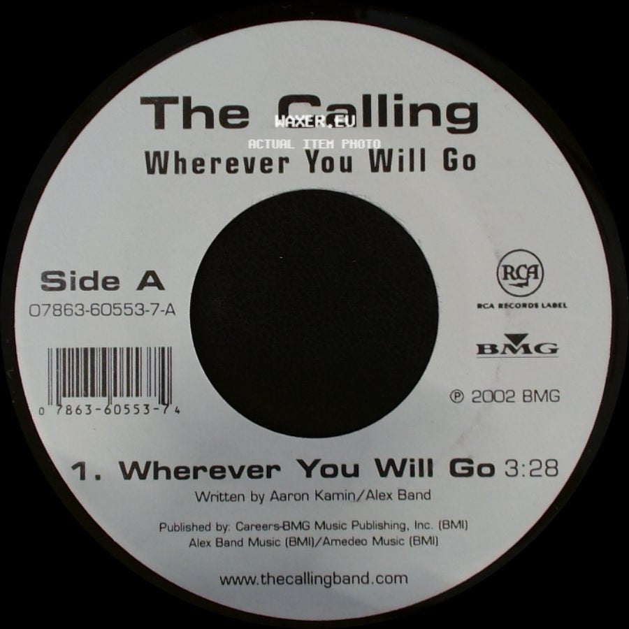 The Calling - Wherever You Will Go / Adrienne side A