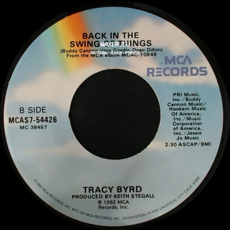 Tracy Byrd - That's The Thing About A Memory / Back In The Swing Of Things side B