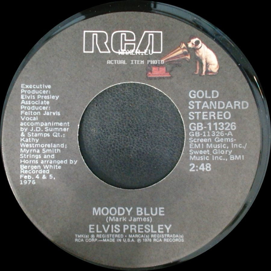 Elvis Presley - Moody Blue / For The Heart side A