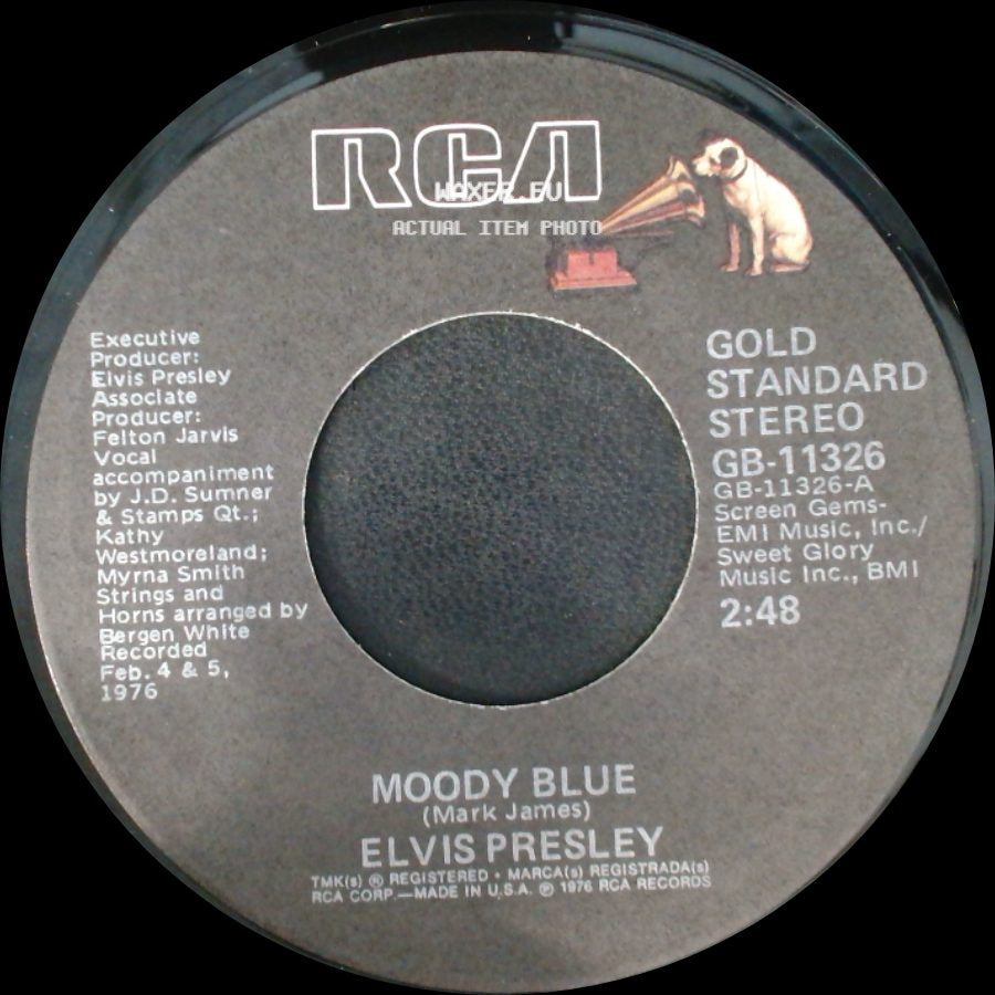 Elvis Presley - For The Heart / Moody Blue side B
