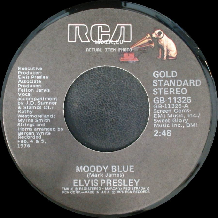 Elvis Presley - For The Heart / Moody Blue side B