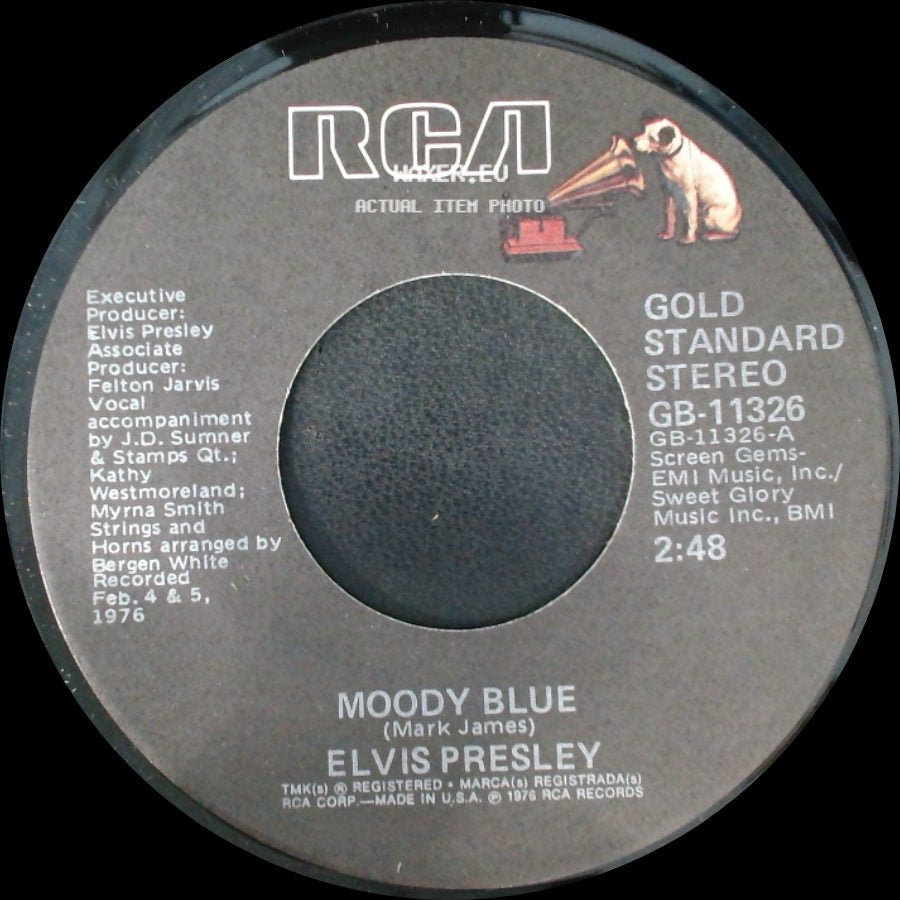 Elvis Presley - Moody Blue / For The Heart side A