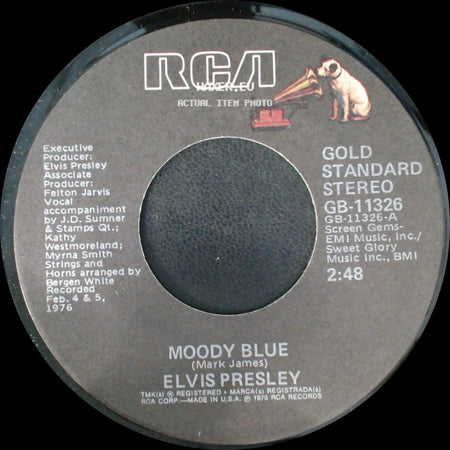 Elvis Presley - Moody Blue / For The Heart side A