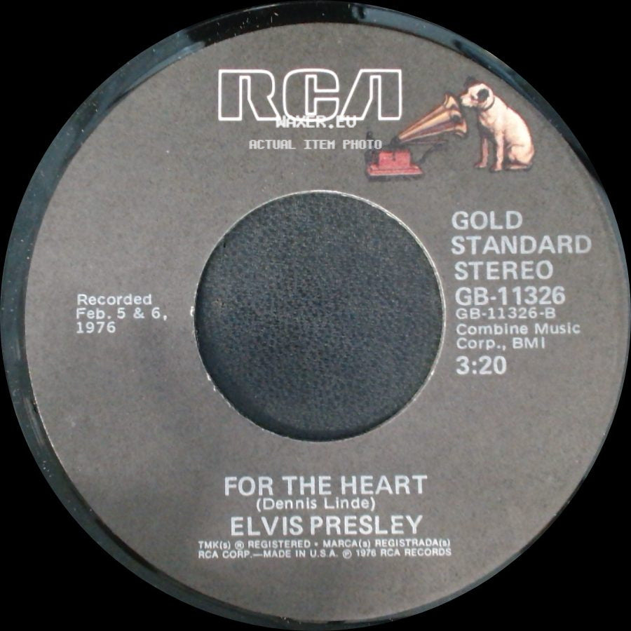 Elvis Presley - Moody Blue / For The Heart side B
