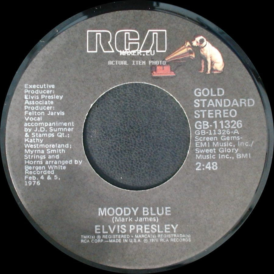 Elvis Presley - For The Heart / Moody Blue side B