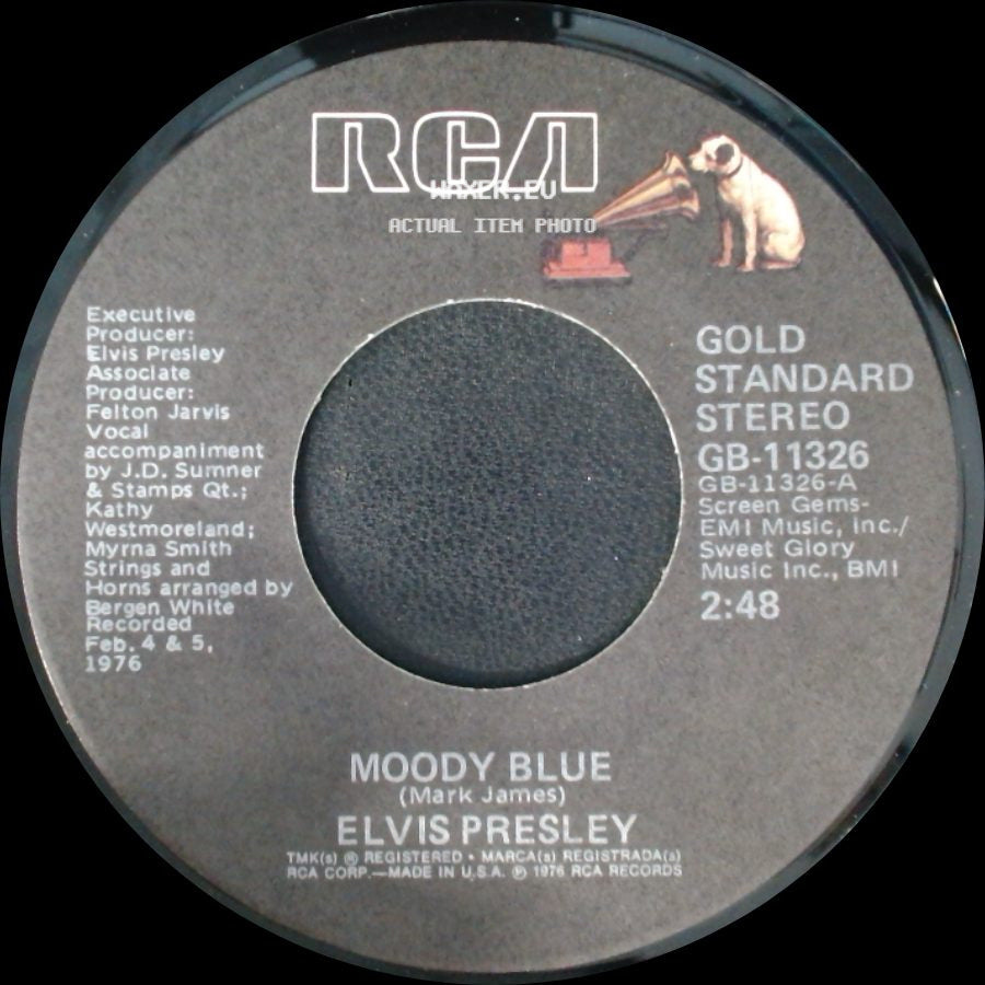 Elvis Presley - For The Heart / Moody Blue side B