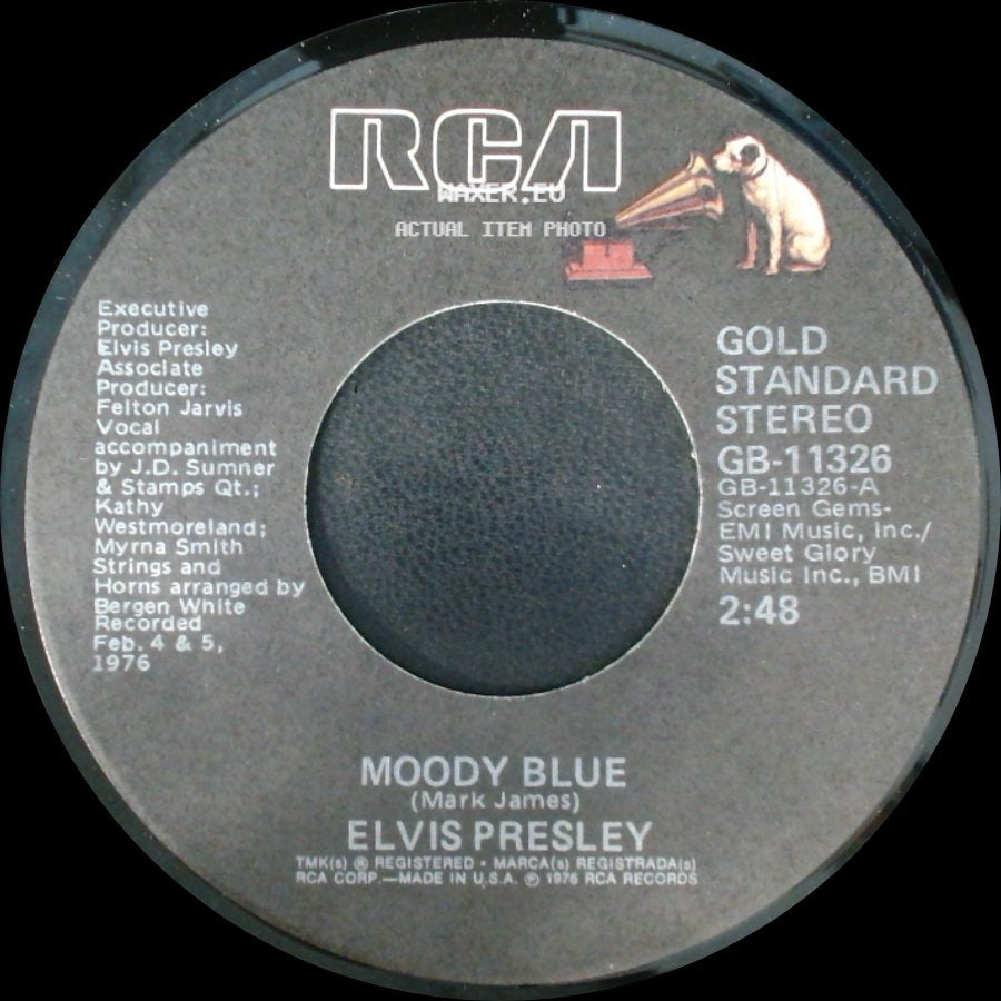 Elvis Presley - Moody Blue / For The Heart side A