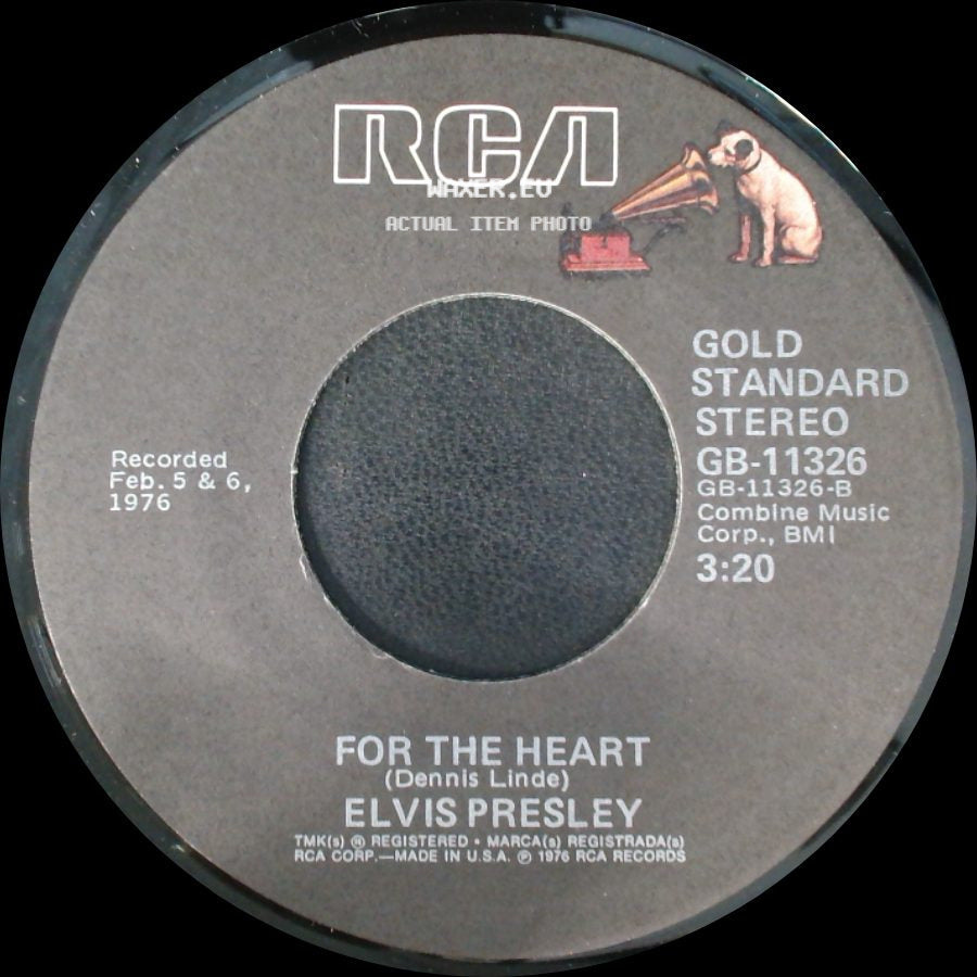 Elvis Presley - Moody Blue / For The Heart side B