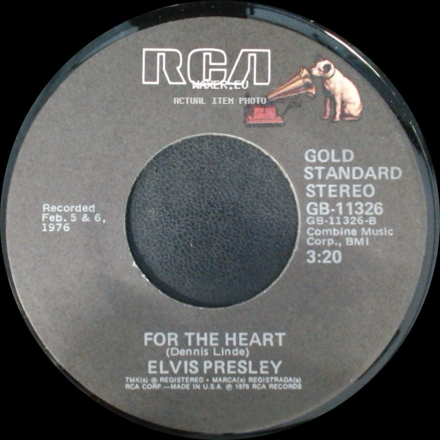 Elvis Presley - Moody Blue / For The Heart side B