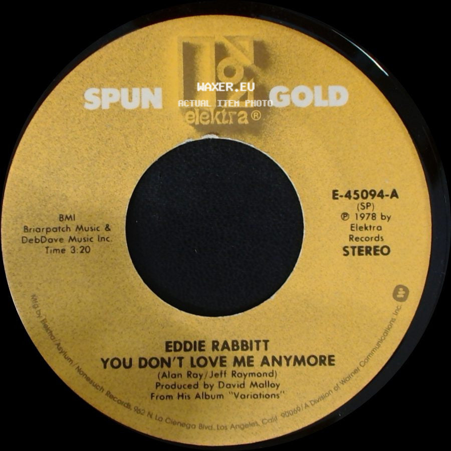 Eddie Rabbitt - I Just Want To Love You / You Don't Love Me Anymore side B
