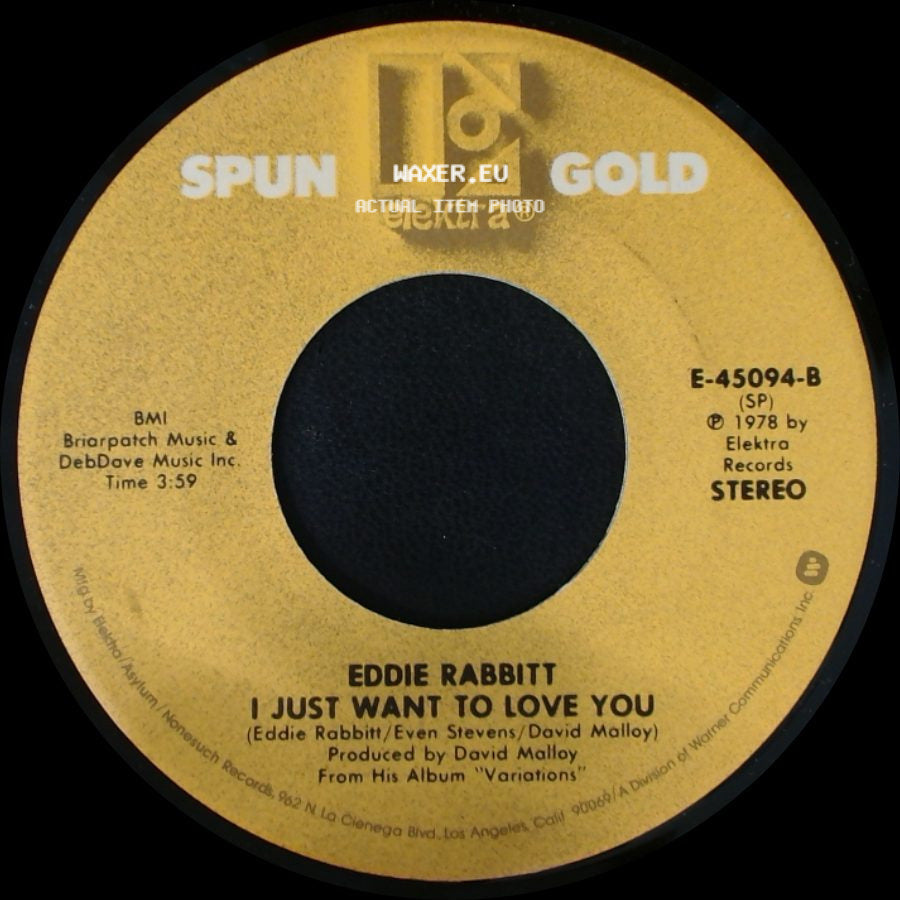Eddie Rabbitt - You Don't Love Me Anymore / I Just Want To Love You side B