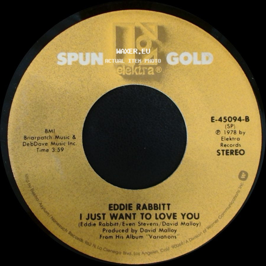 Eddie Rabbitt - You Don't Love Me Anymore / I Just Want To Love You side B