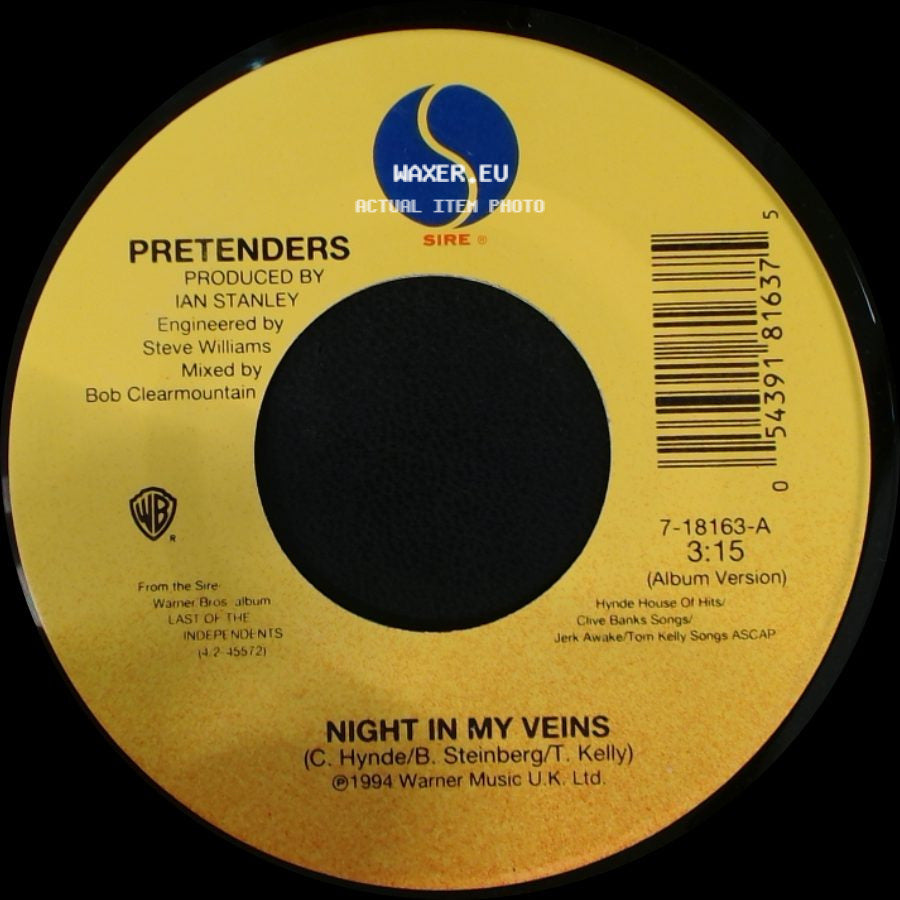Pretenders - Angel Of The Morning / Night In My Veins side B