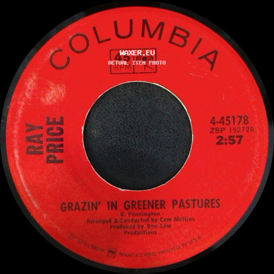 Ray Price - Grazin' In Greener Pastures / For The Good Times side A