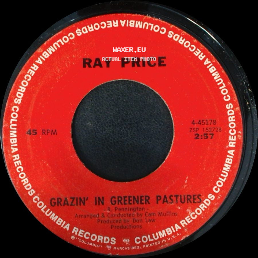 Ray Price - Grazin' In Greener Pastures / For The Good Times side A