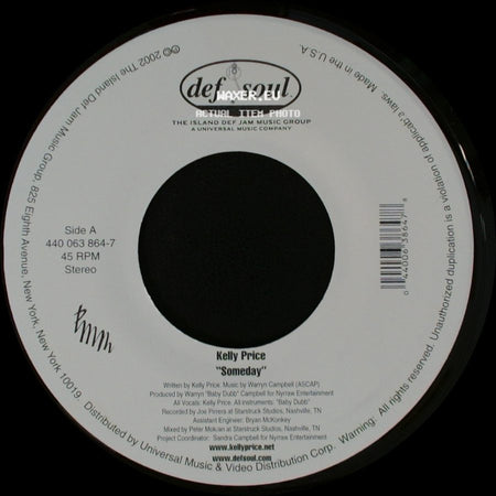 Kelly Price - Someday / Someday side B
