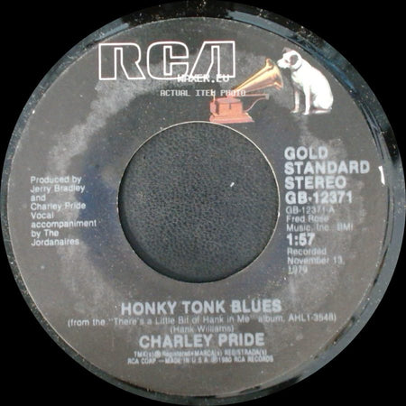 Charley Pride - Honky Tonk Blues / You Win Again side A
