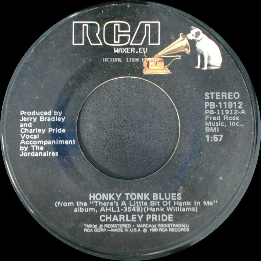 Charley Pride - Honky Tonk Blues / I'm So Lonesome I Could Cry side A