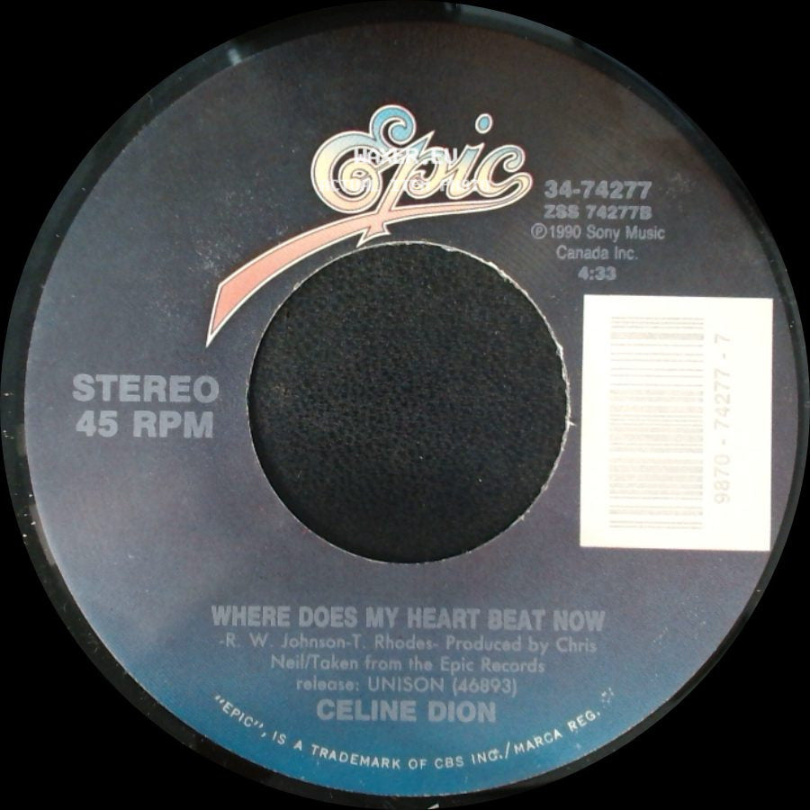 Celine Dion - Where Does My Heart Beat Now / If You Asked Me To side A