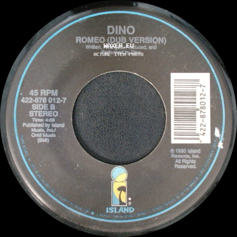 Dino - Romeo (7" Edit) / Romeo (Dub Version) side B