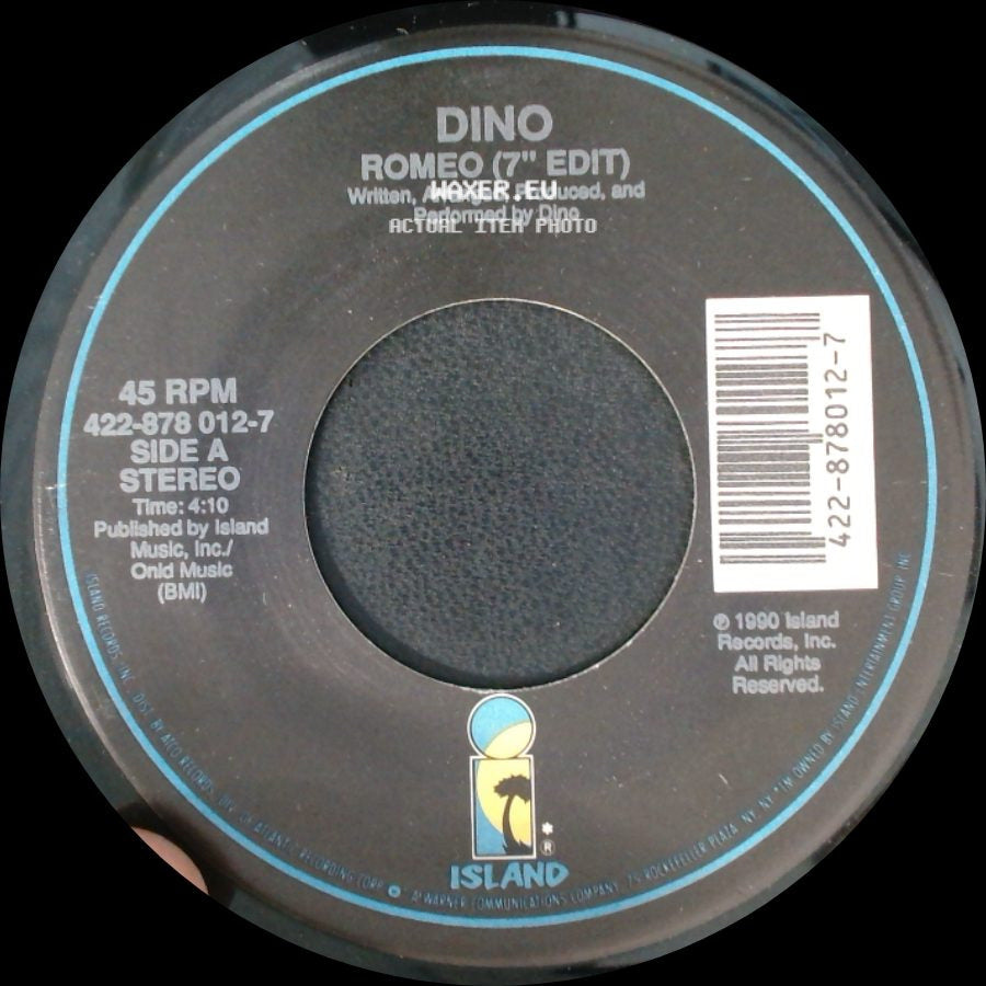 Dino - Romeo (7" Edit) / Romeo (Dub Version) side A