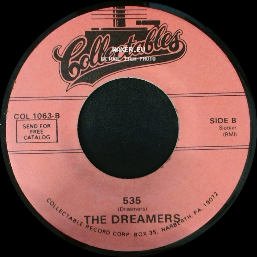 The Dreamers - Tears In My Eyes / 535 side B