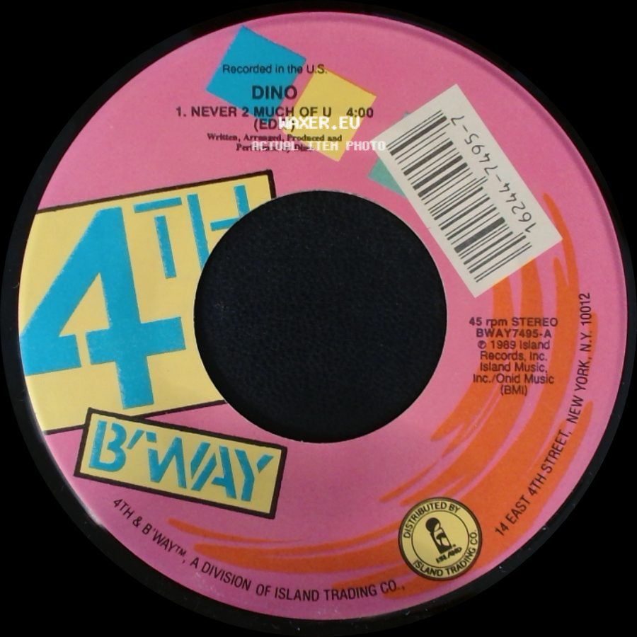 Dino - Never 2 Much Of U (Edit) / Unknown Title B side A