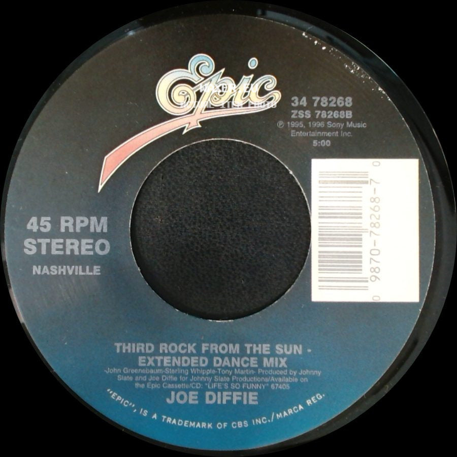 Joe Diffie - Down In A Ditch / Third Rock From The Sun - Extended Dance Mix side B