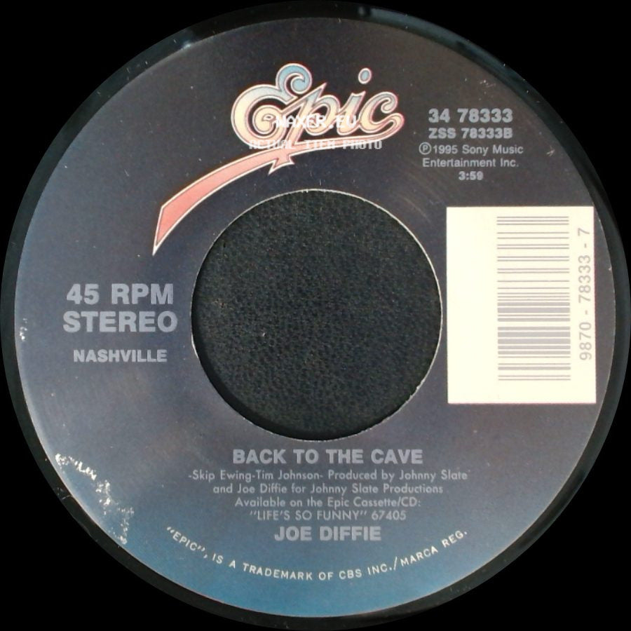Joe Diffie - Whole Lotta Gone / Back To The Cave side B
