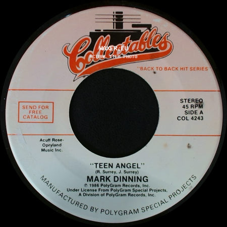 Mark Dinning / Ray Peterson - Teen Angel / Corinne Corinna side A