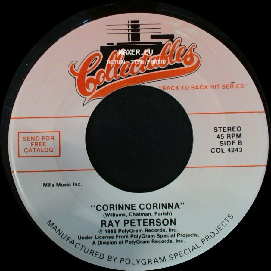 Mark Dinning / Ray Peterson - Teen Angel / Corinne Corinna side B