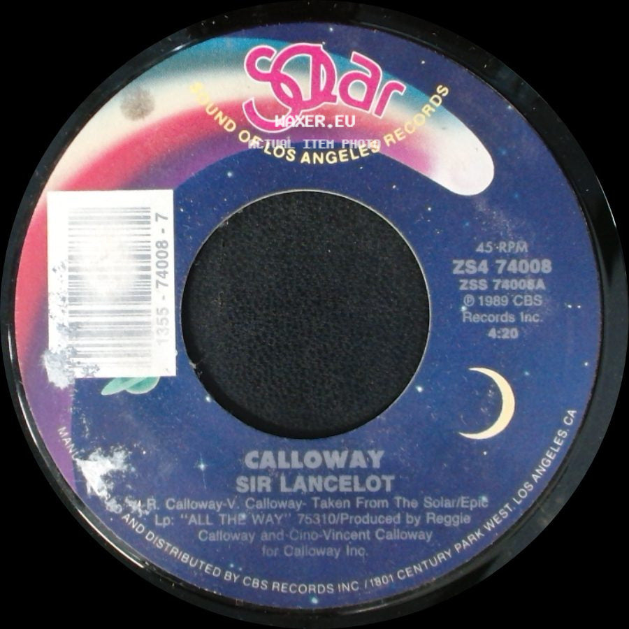 Calloway - Sir Lancelot / Sir Lancelot (Instrumental) side A