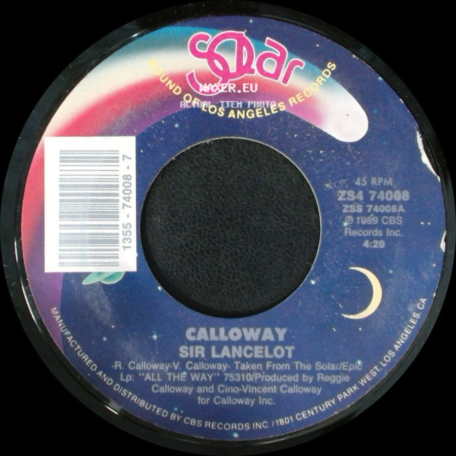Calloway - Sir Lancelot / Sir Lancelot (Instrumental) side A