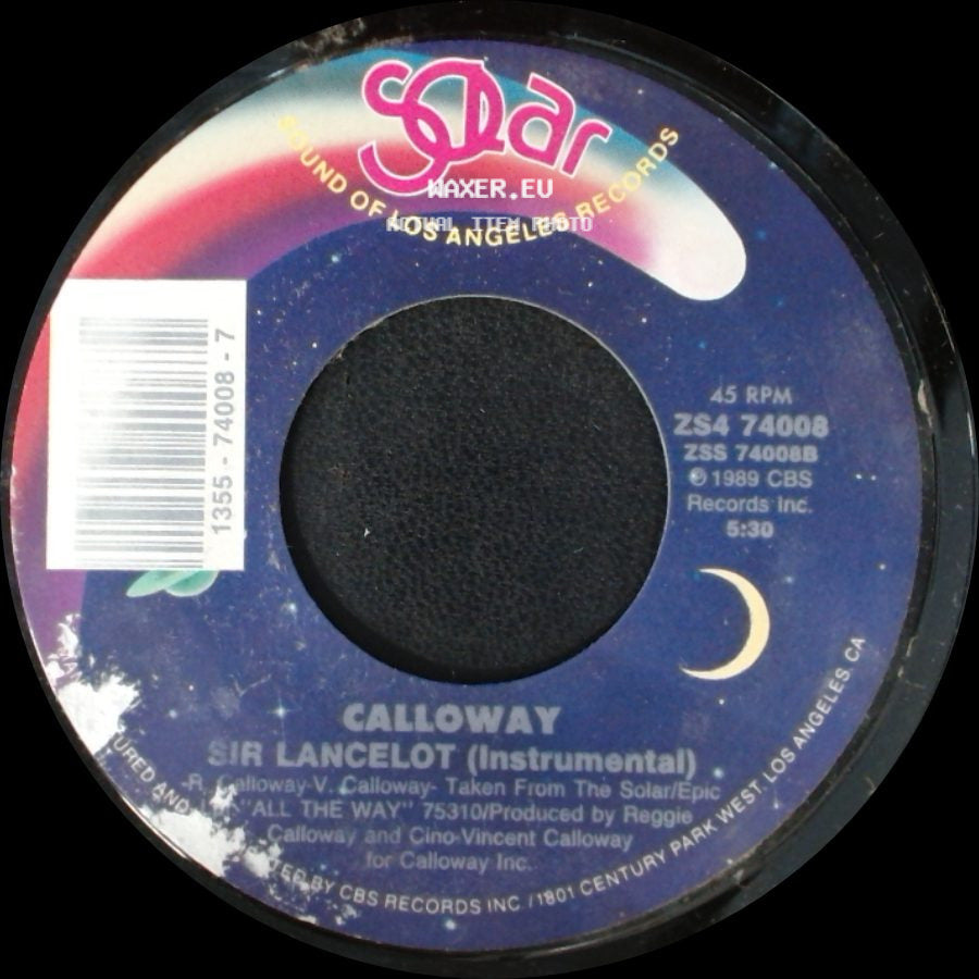 Calloway - Sir Lancelot / Sir Lancelot (Instrumental) side B